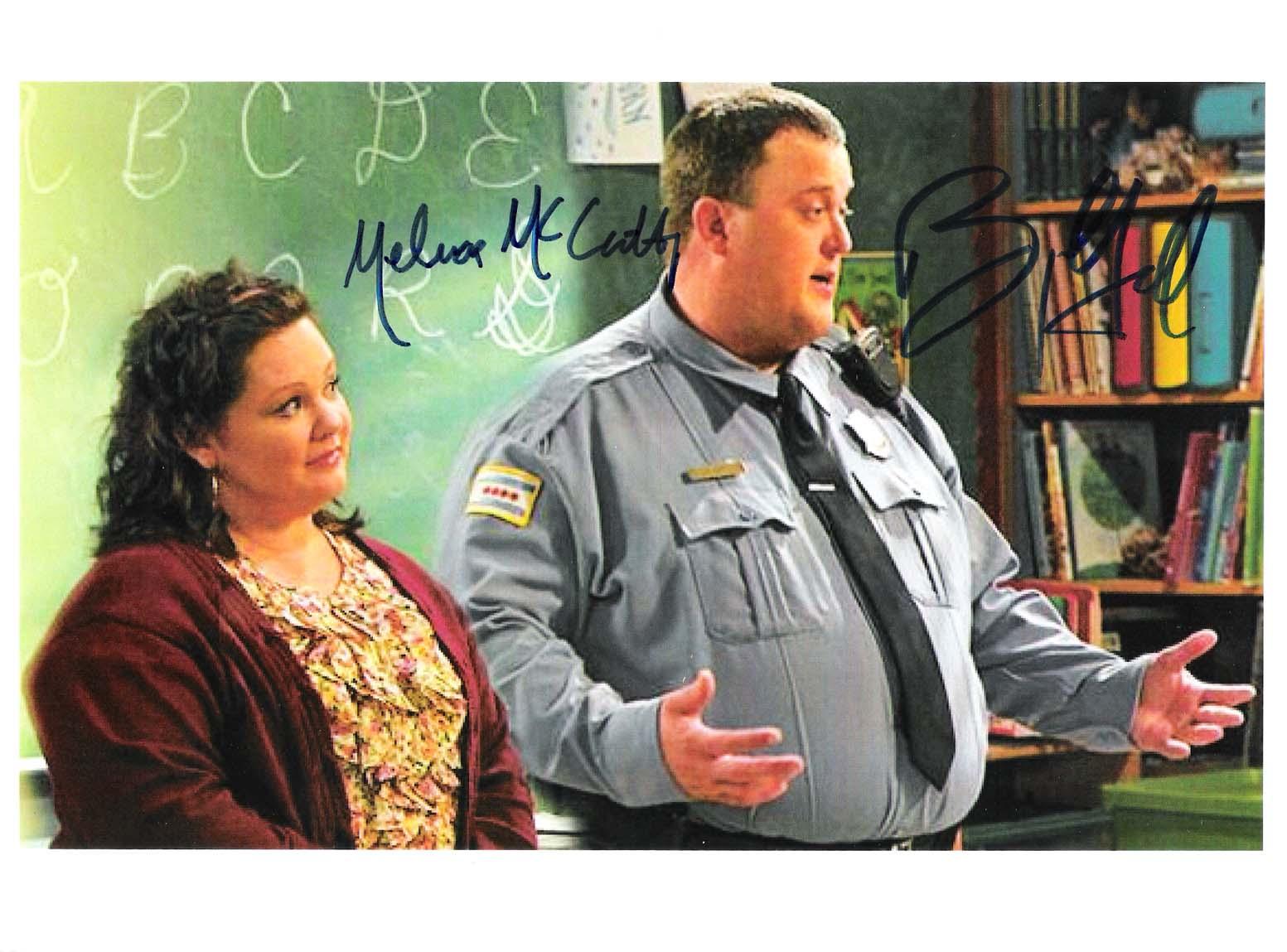 Billy Gardell And Melissa Mccarthy #1  8 x 10 Autograph Reprint  Mike And Molly 