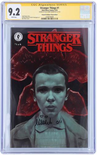 Millie Bobby Brown Stranger Things Autographed #1 Comic - CGC 9.2