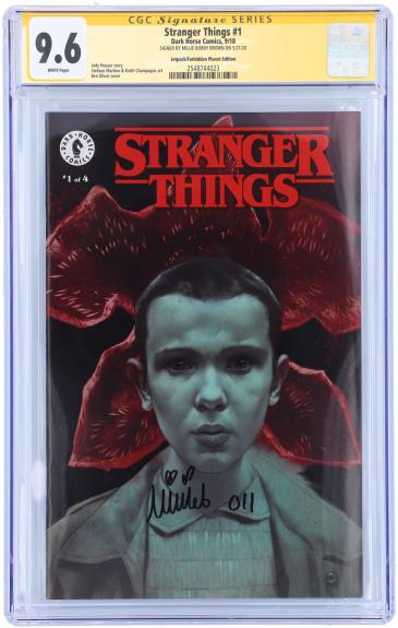 Millie Bobby Brown Stranger Things Autographed #1 Comic - CGC 9.6