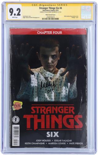 Millie Bobby Brown Stranger Things Autographed #4 Comic - CGC 9.2