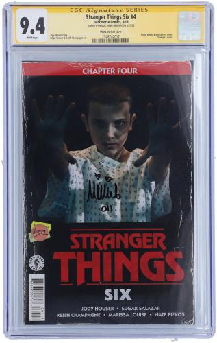 Millie Bobby Brown Stranger Things Autographed #4 Comic - CGC 9.4
