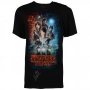 Millie Bobby Brown Stranger Things Autographed Group Shot Graphic T-Shirt - BAS