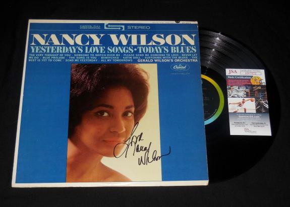 Nancy Wilson Autographed Vinyl Record Album (yesterday's Love Songs) - Jsa Coa!