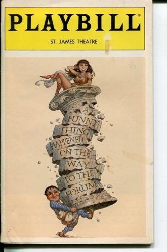 Nathan Lane Stephen Sondheim A Funny Thing Happened On The To Way Forum Playbill