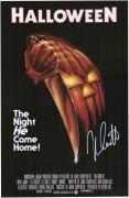 Nick Castle Halloween Autographed 11" x 17" White Movie Poster