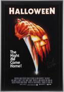 Nick Castle Halloween Framed Autographed 24" x 36" Movie Poster with "The Shape" Inscription