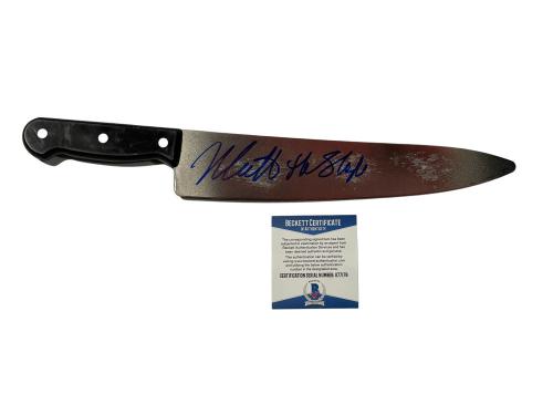 Nick Castle Signed Halloween Prop Knife The Shape Michael Myers Auto Beckett 19