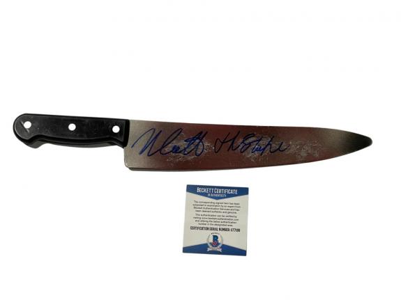 Nick Castle Signed Halloween Prop Knife The Shape Michael Myers Auto Beckett 23