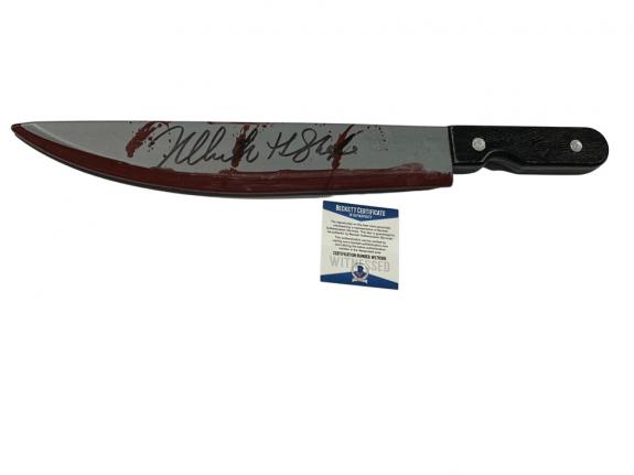Nick Castle Signed Halloween Prop Knife The Shape Michael Myers Auto Beckett 33