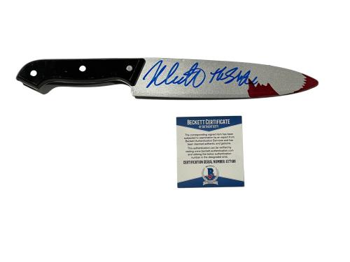 Nick Castle Signed Halloween Prop Knife The Shape Michael Myers Auto Beckett 9