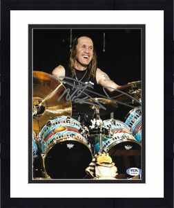 Nicko McBrain Iron Maiden Drummer Rock N Roll Signed Auto 8x10 Photo PSA/DNA #3