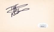 NICKO McBRAIN Signed 3x5 Index Card Drummer for Iron Maiden JSA CC81753