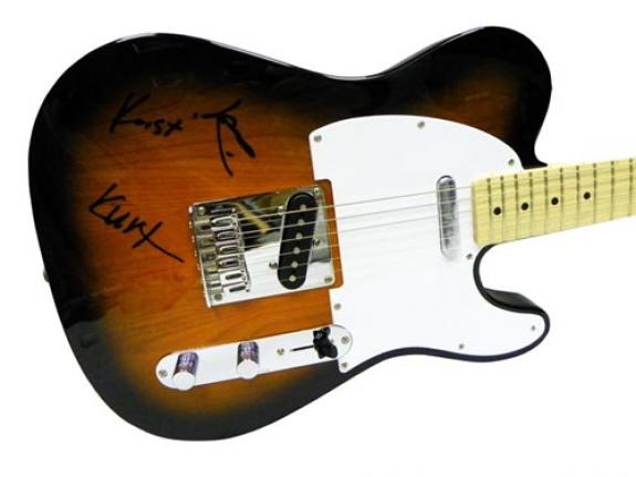 kurt cobain signed guitar for sale