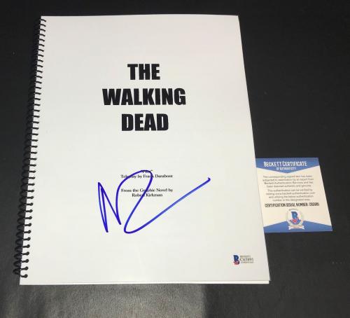 Norman Reedus Signed Auto Full The Walking Dead Pilot Script  Bas Coa 1