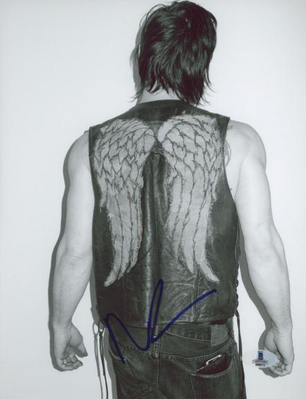 Norman Reedus Signed Autographed 8x10 Photo The Walking Dead Beckett BAS COA