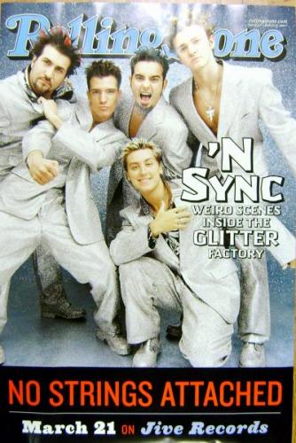 N'Sync poster unsigned rare promo for Rollin Stone Magazine Cover (Justin Timberlake)