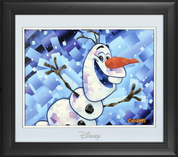 Olaf Frozen Disney Framed "Warm Hugs" 11" x 14" Matted Photo