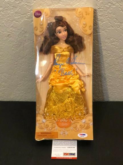 Paige O'Hara Disney Beauty and the Beast Belle Voice Signed Autograph Doll PSA