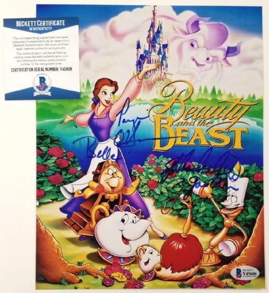Paige O'Hara & Richard White signed Beauty and the Beast 8x10 Photo 1 ~ BAS COA
