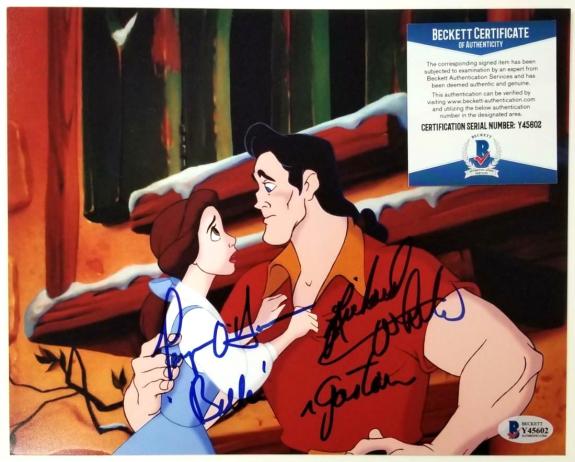 Paige O'Hara & Richard White signed Beauty and the Beast 8x10 Photo 4 ~ BAS COA