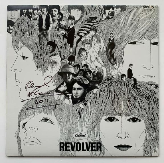 Paul McCartney Autographed Beatles Revolver Vinyl Album signed Beckett BAS COA