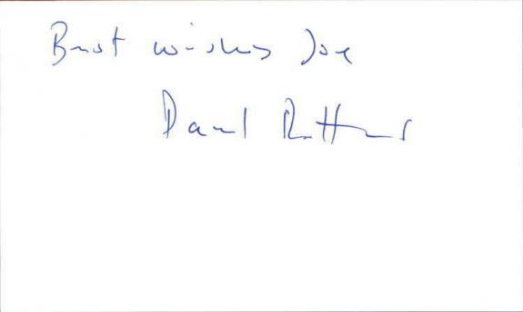 Paul Ritter Actor Quantum of Solace Signed 3" x 5" Index Card