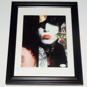 Paul Stanley Autographed 8x10 Color Photo (framed & Matted) - Kiss - Jsa Coa!