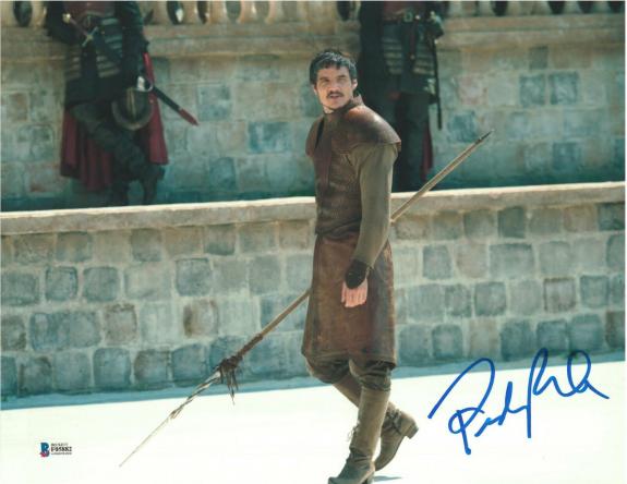 Pedro Pascal Signed 11x14 Photo Game Of Thrones Beckett Bas Autograph Auto A