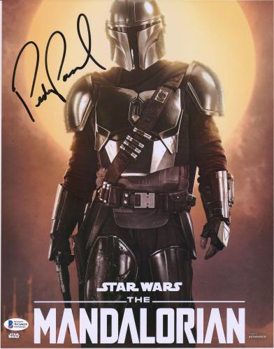 Pedro Pascal Star Wars Autographed 11" x 14" The Mandalorian Close Up Photograph