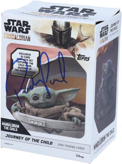 Pedro Pascal Star Wars The Mandalorian Autographed Journey of the Child Blaster Card Pack