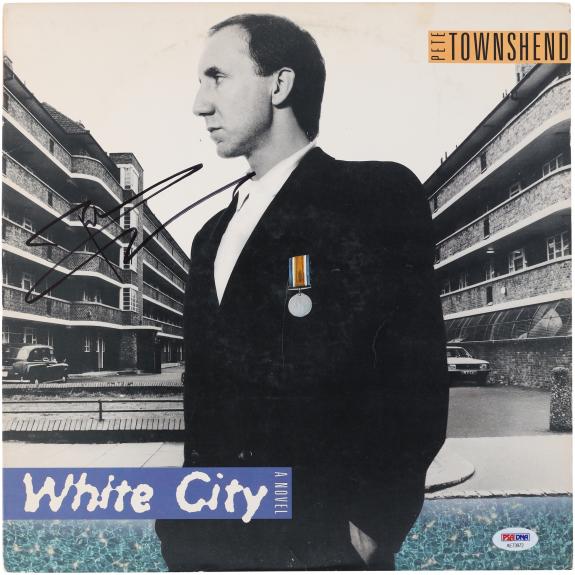 Pete Townshend Autographed White City a Novel Album - PSA