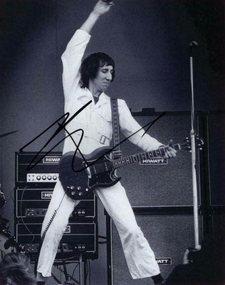 Pete Townshend Signed Autograph 8x10 Photo - The Who, Classic Windmill Photo!