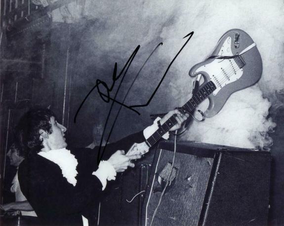Pete Townshend Signed Autograph 8x10 Photo - The Who Legend Smashing His Guitar