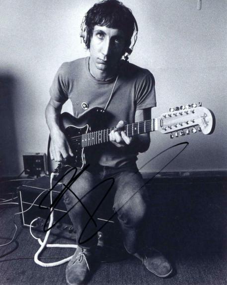 Pete Townshend Signed Autograph 8x10 Photo - The Who Legendary Guitarist, Rare!