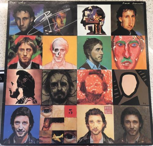 Pete Townshend Signed Autograph Original The Who "face Dances" Album Vinyl Lp