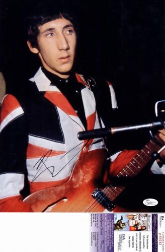 Pete Townshend Signed - Autographed The WHO Guitarist Vintage 11x14 inch Photo + JSA Certificate of Authenticity