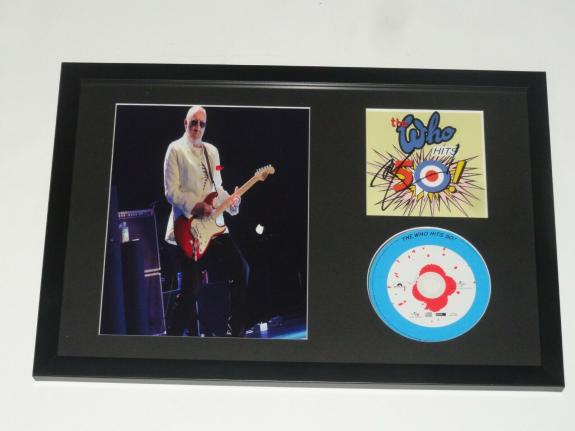 Pete Townshend Signed Framed 12x18 "the Who Hits 50 Cd" Display The Who Jsa Coa