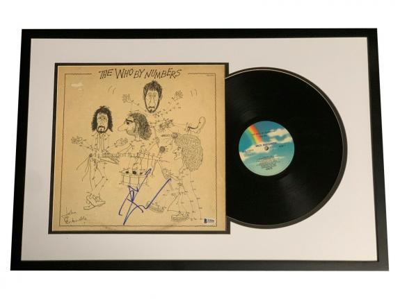 Pete Townshend Signed Framed The Who By Numbers Album Vinyl Lp Beckett Bas Coa