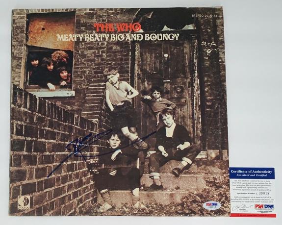 Pete Townshend The Who Signed Meaty Beaty Big And Bouncy Record Album Psa I39018