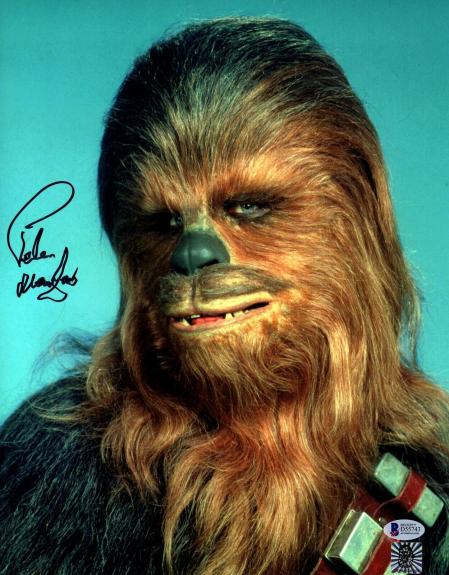 PETER MAYHEW Signed  STAR WARS "Chewbacca" 11x14 Photo BECKETT BAS #D55743