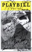 Phantom Of The Opera Hand Signed Ny City Playbill+coa    Signed On Cover By Cast