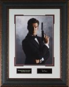 Pierce Brosnan Laser Engraved Signature Display