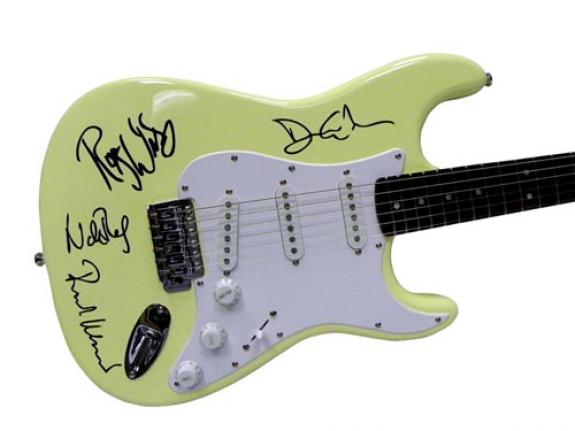 Pink Floyd Autographed Facsimile Signed Fender Guitar David Gilmour Roger Waters++
