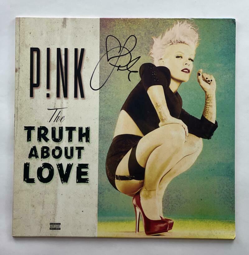 P!NK PINK AUTOGRAPH SIGNED PP PHOTO POSTER