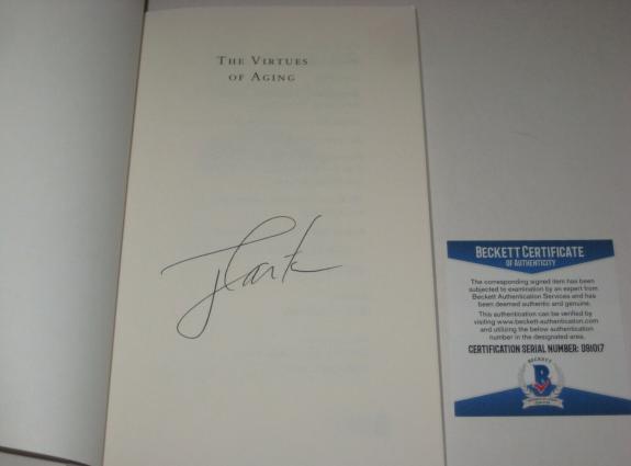 President JIMMY CARTER Signed THE VIRTUES OF AGING Book w/ Beckett COA