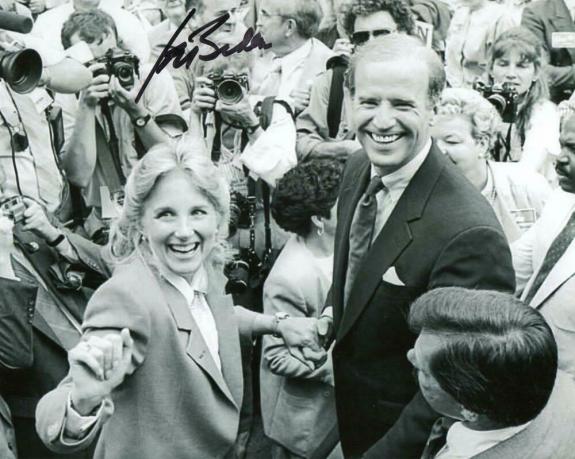President Joe Biden Signed Autograph 8x10 Photo - W/ Jill On The Campaign Trail