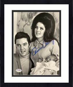 Priscilla Presley Signed Photo 8x10 Autograph Elvis Presley + Lisa Marie PSA/DNA