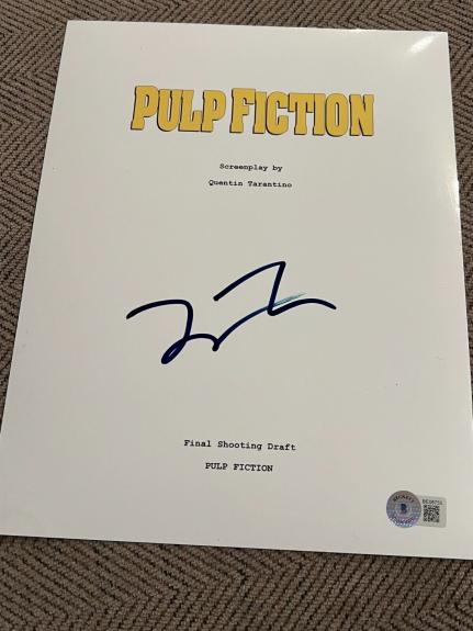 Quentin Tarantino Signed Autograph Movie Script Pulp Fiction Beckett Bas Coa D