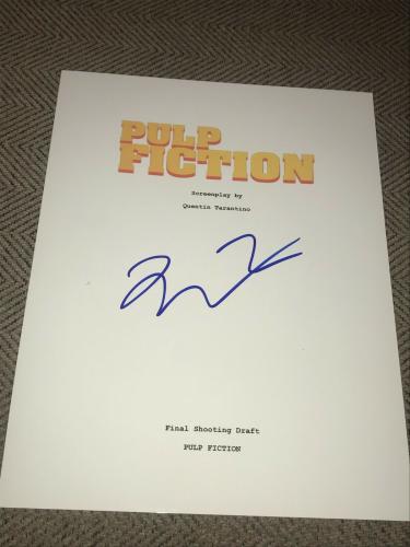 Quentin Tarantino Signed Autograph Movie Script Pulp Fiction Travolta Bas Coa G