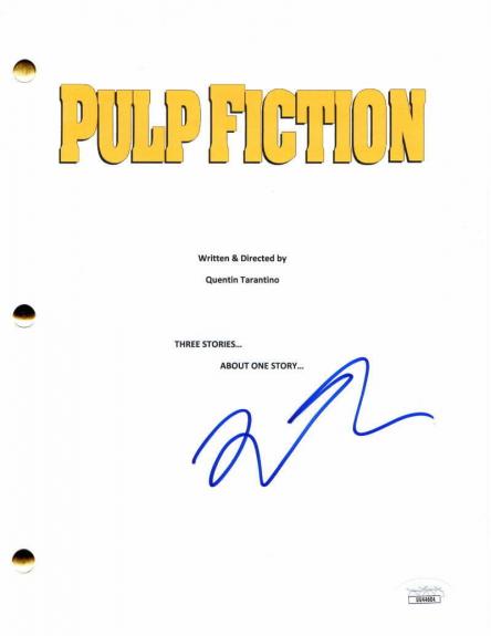 Quentin Tarantino Signed Autograph Pulp Fiction Full Movie Script - Rare W/ Jsa
